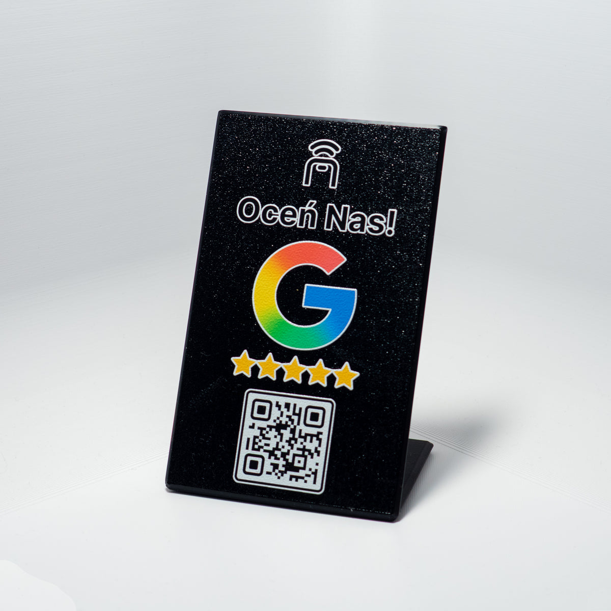 Stand NFC i QR do opinii Google – standardowy wzór